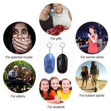 Load image into Gallery viewer, 2 Pack Safe Sound Personal Alarm Self Defense Alarm Keychain With Light
