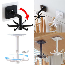 Load image into Gallery viewer, 3 Pack Kitchen Organizer Storage Holder Rack With 6 Rotatable Hooks