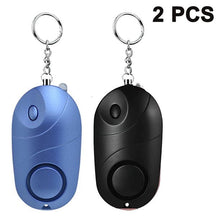Load image into Gallery viewer, 2 Pack Safe Sound Personal Alarm Self Defense Alarm Keychain With Light