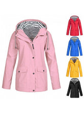 Load image into Gallery viewer, Women Fashion Outdoor Waterproof Raincoat Jacket