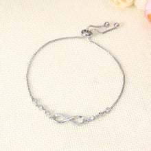 Load image into Gallery viewer, Infinity Rhinestone Bracelet