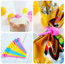 Load image into Gallery viewer, 10Pcs Multi-use Food Grade Silicone Bag Clip Ties Management Zip Food Saver