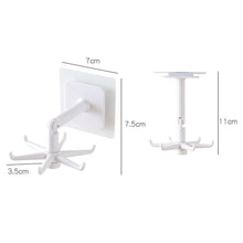 Load image into Gallery viewer, 3 Pack Kitchen Organizer Storage Holder Rack With 6 Rotatable Hooks