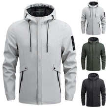 Load image into Gallery viewer, Men Thin Outwear Hooded Jacket Sports Coat