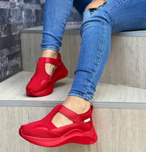 Load image into Gallery viewer, Women's Wedge Heel Round Toe CasualTrainers