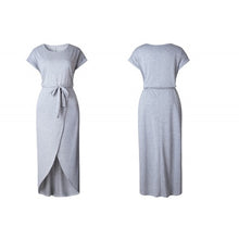 Load image into Gallery viewer, Women's Summer New Solid Color Anti-Sleeve Blouse Tied Dress