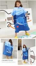 Load image into Gallery viewer, Hooded Children Beach Towel