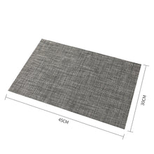Load image into Gallery viewer, 4 Pack PVC Heat Resistant Stain Resistant Non-Slip Placemats Table Mats