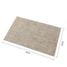 Load image into Gallery viewer, 4 Pack PVC Heat Resistant Stain Resistant Non-Slip Placemats Table Mats