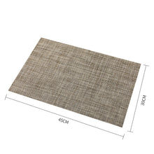 Load image into Gallery viewer, 4 Pack PVC Heat Resistant Stain Resistant Non-Slip Placemats Table Mats