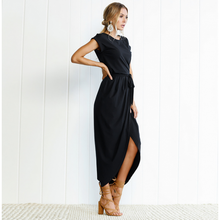 Load image into Gallery viewer, Women's Summer New Solid Color Anti-Sleeve Blouse Tied Dress