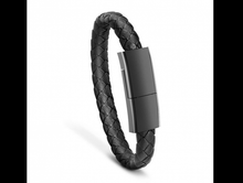 Load image into Gallery viewer, USB Data Charge Leather Bracelet