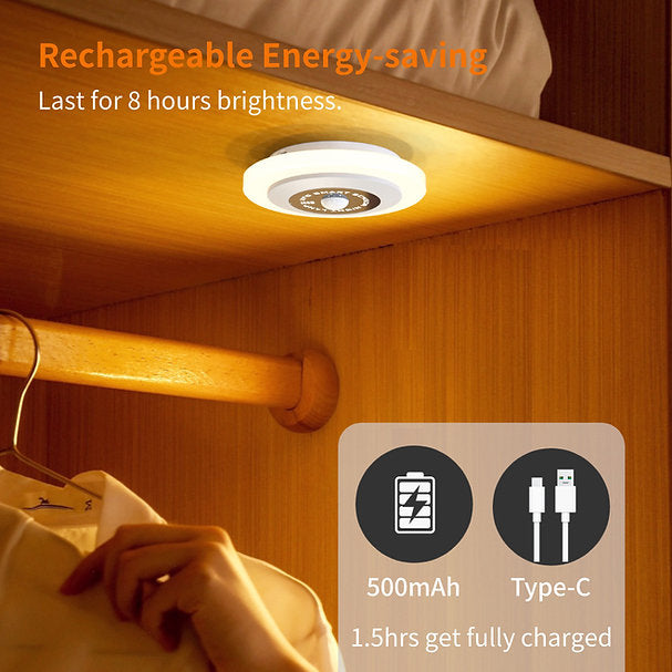 LED Motion Sensor Intelligent Body Sensing Light Magnetic Cabinet Porch Hallway