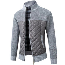 Load image into Gallery viewer, Mens Lightweight Color Block Stand Collar Zipper Puffer Jacket
