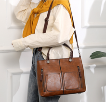 Load image into Gallery viewer, Women’s Vintage Tote Handbag
