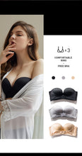 Load image into Gallery viewer, Strapless Front Buckle Bra Non wired Push Up
