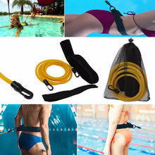 Load image into Gallery viewer, 4meter Adjustable Swim Training Resistance Elastic Belt
