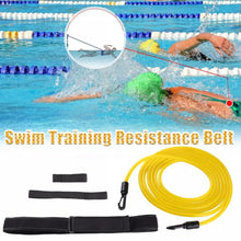 Load image into Gallery viewer, 4meter Adjustable Swim Training Resistance Elastic Belt
