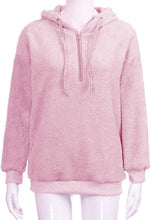 Load image into Gallery viewer, Women’s Plush Teddy Hoodie with Zipper

