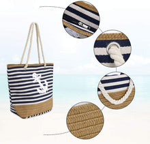 Load image into Gallery viewer, Women Summer Canvas Beach Bag Travel Tote Bag
