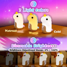 Load image into Gallery viewer, Cute Unicorn Night Light Alarm Clock
