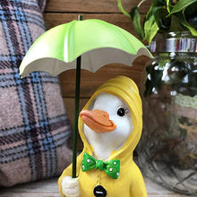Load image into Gallery viewer, 21cm high with Umbrella Garden Duck
