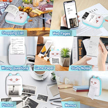 Load image into Gallery viewer, Portable Mini Printer Pocket Inkless Thermal Printer
