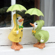 Load image into Gallery viewer, 21cm high with Umbrella Garden Duck
