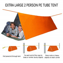 Load image into Gallery viewer, Outdoor Emergency Thermal Tent Survival Tube Tent

