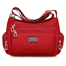 Load image into Gallery viewer, Women&#39;s Crossbody Bag Waterproof Nylon Plaid Shoulder Messenger Ba
