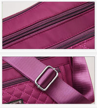 Load image into Gallery viewer, Women&#39;s Crossbody Bag Waterproof Nylon Plaid Shoulder Messenger Ba
