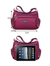 Load image into Gallery viewer, Women&#39;s Crossbody Bag Waterproof Nylon Plaid Shoulder Messenger Ba
