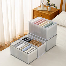 Load image into Gallery viewer, 2 Pack 7 Grids Foldable Clothes Jeans Organizer Storage Box
