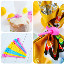 Load image into Gallery viewer, 10Pcs Multi-use Food Grade Silicone Bag Clip Ties Management Zip Food Saver
