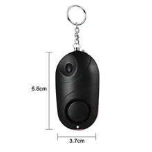 Load image into Gallery viewer, 2 Pack Safe Sound Personal Alarm Self Defense Alarm Keychain With Light
