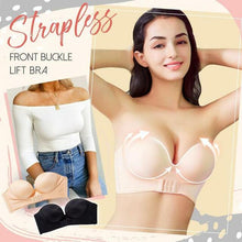 Load image into Gallery viewer, Strapless Front Buckle Bra Non wired Push Up
